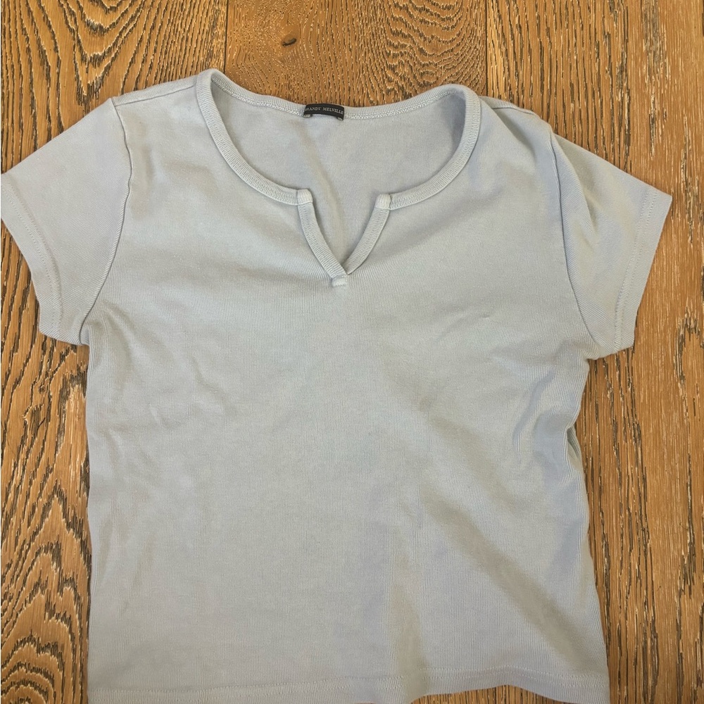 Brandy Melville Light Blue Crop Top
